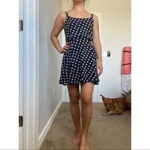 Lucca Couture navy with daisy flowers dress (small)